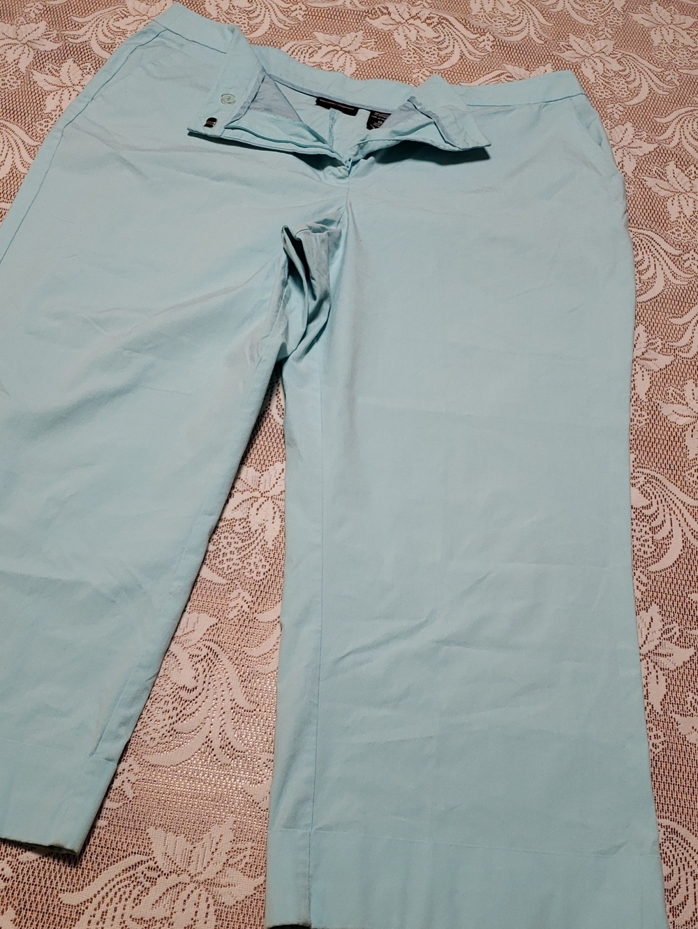 New York & Company Light Blue Wide-Leg Pants, Size 18